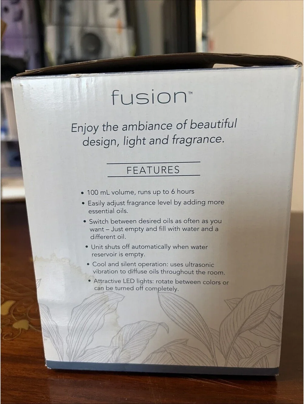 Fusion LED Essential Oil Diffuser premium performance stylish decor EUC